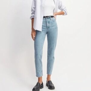 Everlane Womens Light Wash The 90's Cheeky Organic Cotton Crop Jeans - Size 27